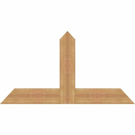 Ekena Millwork Portland Timber Gable Bracket, Western Red Cedar, 48"W x 26"H x 1 1/2"D x 5 1/2"F, 13/12 Pitch GBW048X26X0206POR00SWR